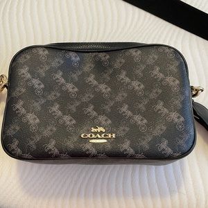Authentic Coach Black Horse&Carriage Crossbody Bag